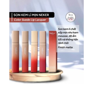 Son kem lì neker color suede lip lacquer