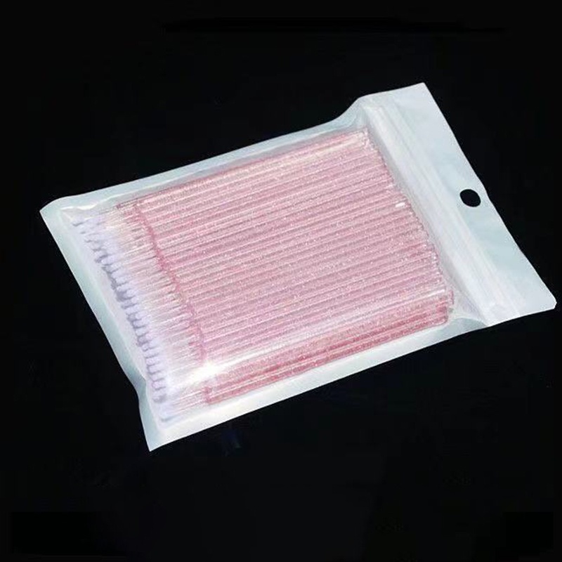 Set 100 Tăm Bông Cotton Dùng Một Lần Trang Điểm Lông Mi Tiện Dụng JP6