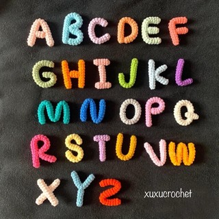 Móc khoá chữ bằng len handmade (ghép tên theo yêu cầu)