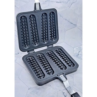 Khuôn bánh hotdog waffle , bánh bắp 4 ngăn chống dính