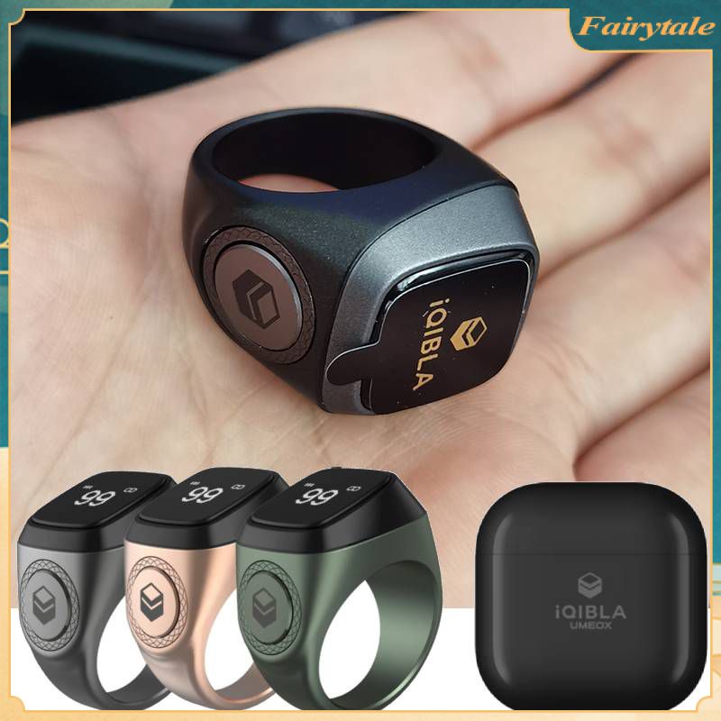 Iqibla Zikr Phản Bluetooth 5.1 Thông Minh Nhẫn Tasbih Cầu Nguyện Thời Gian Nhắc Nhở Cho Người Hồi Giáo Tasbeeh Đường Kiến Tạo Phản 18/20/22Mm 【Fairytale】
