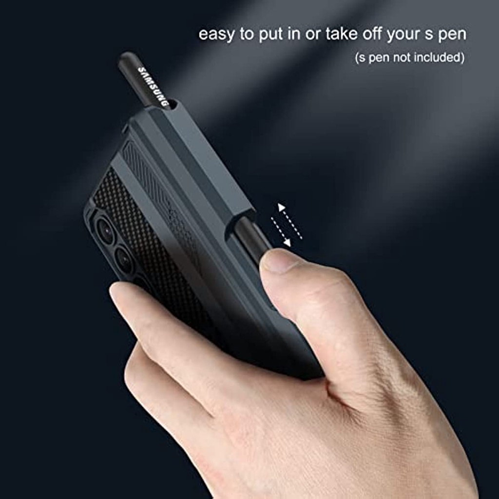 Ốp Điện Thoại Bảo Vệ Màn Hình Không Dây Kèm Ngăn Đựng Bút Cho Samsung Galaxy Z Fold 4