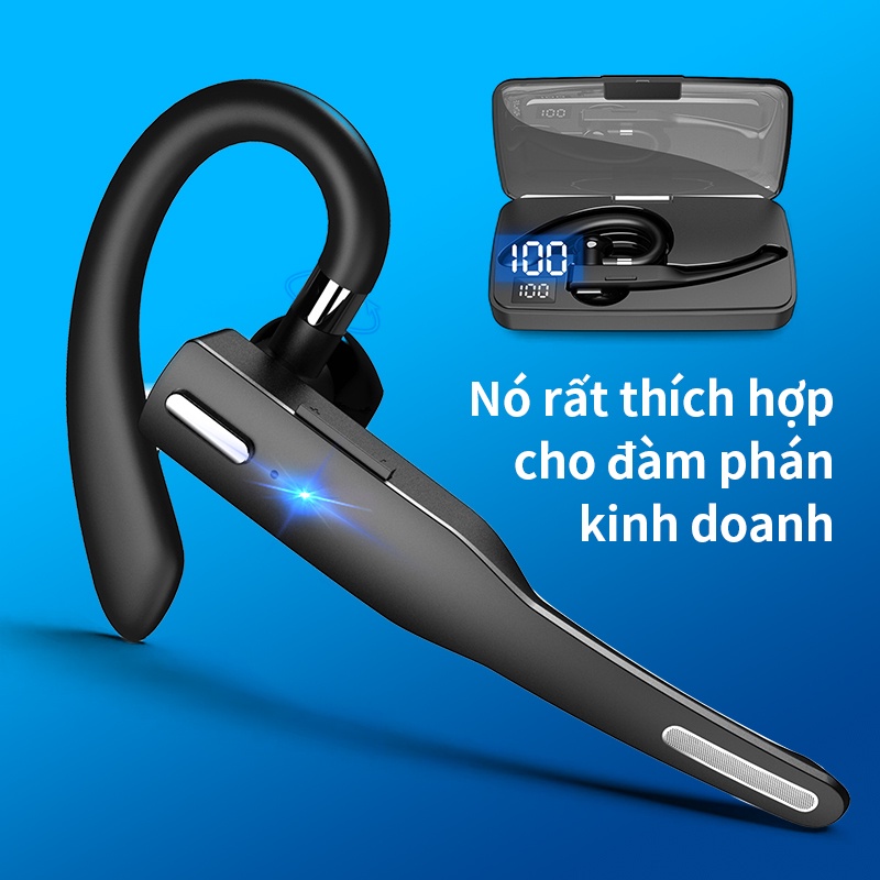 tai nghe bluetooth tai nghe không dây sản phẩm chính thức tws Bluetooth earphone đen nam Thích hợp cho các cuộc gọi lái xe doanh nhân văn phòng doanh nghiệp Nghe nhạc xem video thoải mái gọi lên phone oppo iPhone apple Samsung tai nghe bluetooth