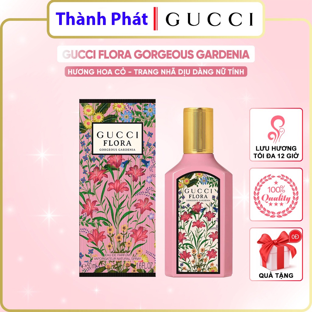Nước hoa nữ 𝐆𝐮𝐜𝐜𝐢 𝐅𝐥𝐨𝐫𝐚 Gorgeous Gardenia EDP 2021 - Thế giới ngàn hoa