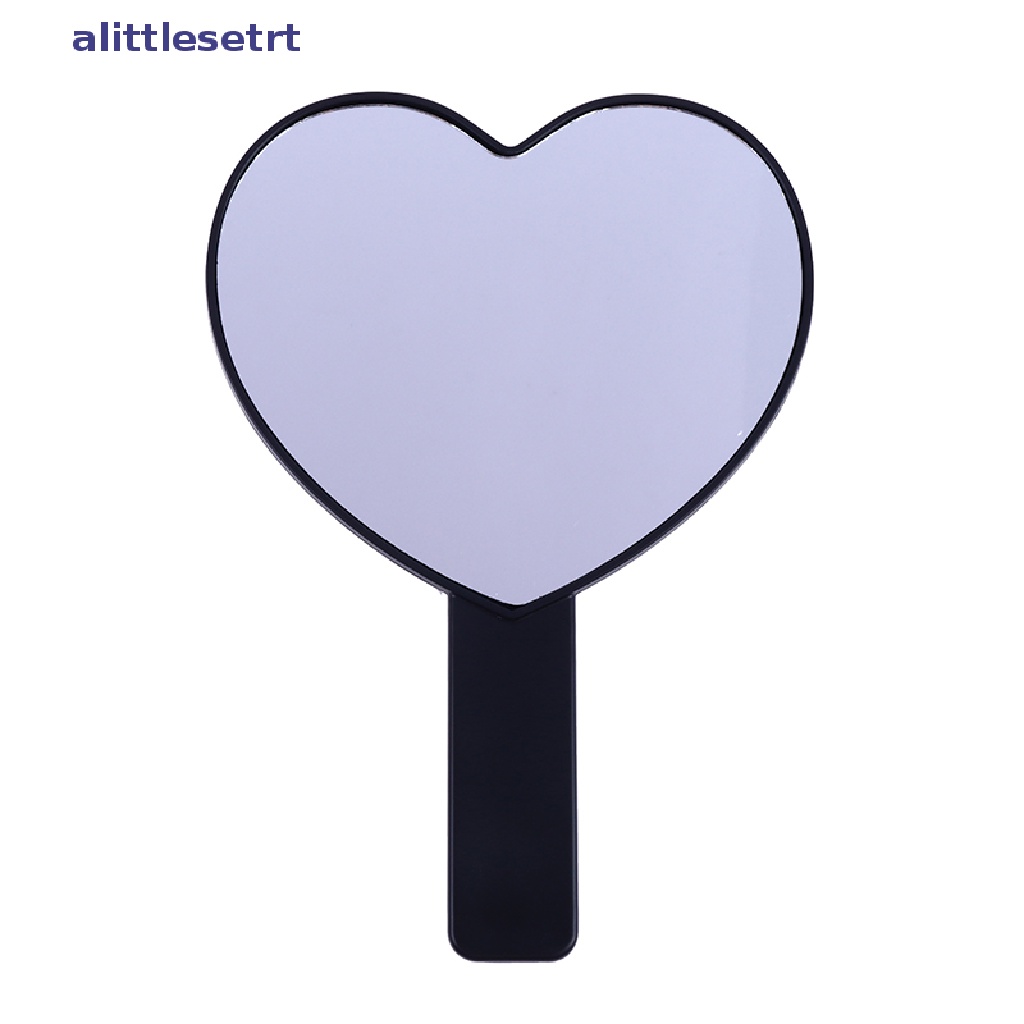 1 Gương Trang Điểm Cầm Tay Hình Trái Tim Có Tay Cầm Tiện Lợi