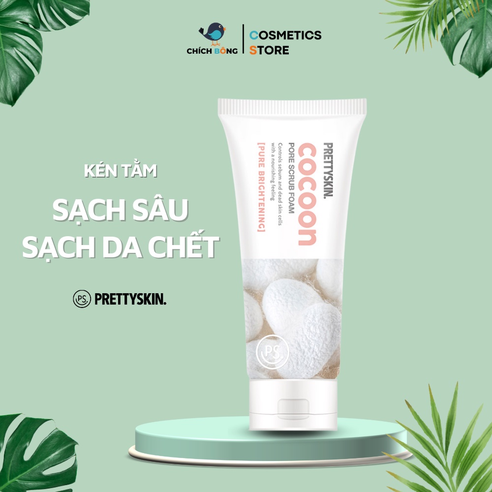 Sữa Rửa Mặt Tẩy Da Chết Pretty Skin Cocoon Kén Tằm 150ml