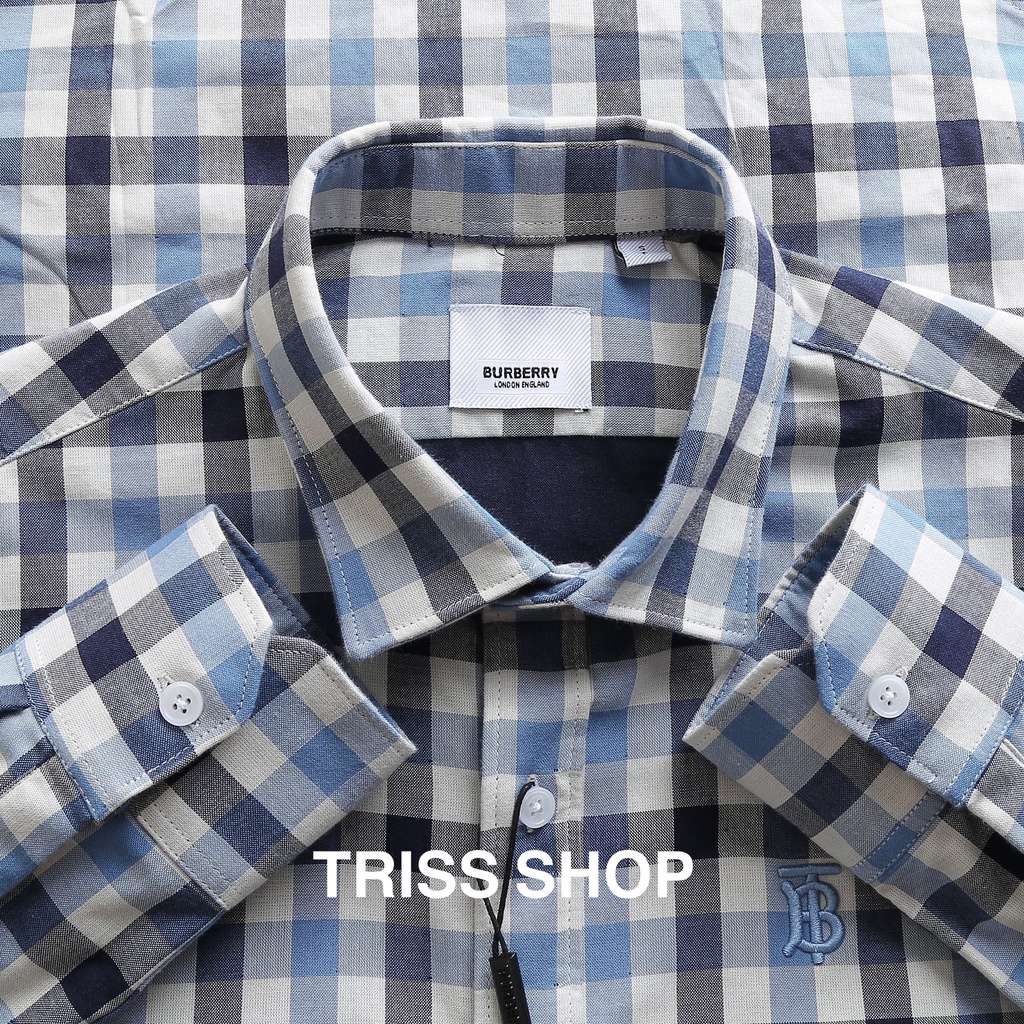 Sơ mi dài tay họa tiết caro BBR chất Cotton Form Chuẩn Slimfit