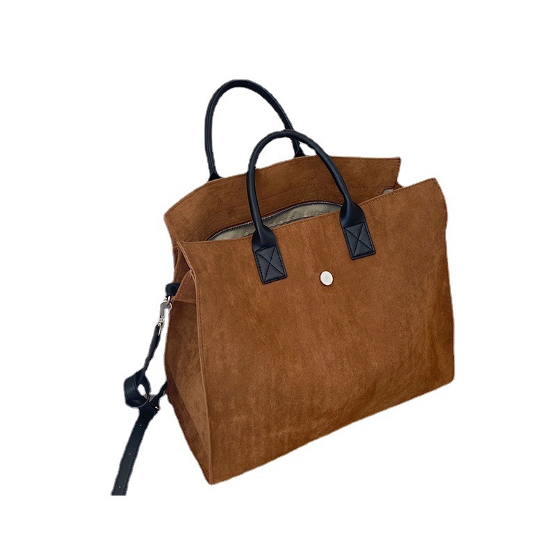 IELGY Túi Đeo Chéo Màu Nâu Mờ Sức Chứa Lớn Thời Trang Cho Nữ