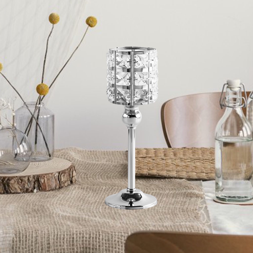 Giá đỡ Pha lê thêu nến Tiệc để bàn Đồ trang trí trung tâm Nến Stick Home Candelabrum Trang trí