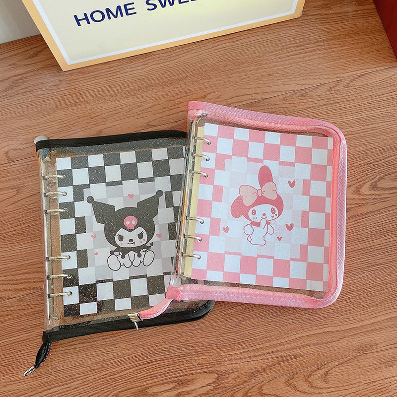 Sanrio Nhật Ký Nhật Ký Có Khóa Kéo Sáng Bóng Hình Ngôi Làng Hello Kitty Melody Kuromi Cinnamoroll LittleTwinStars Pochacco PompomPurin L6HO