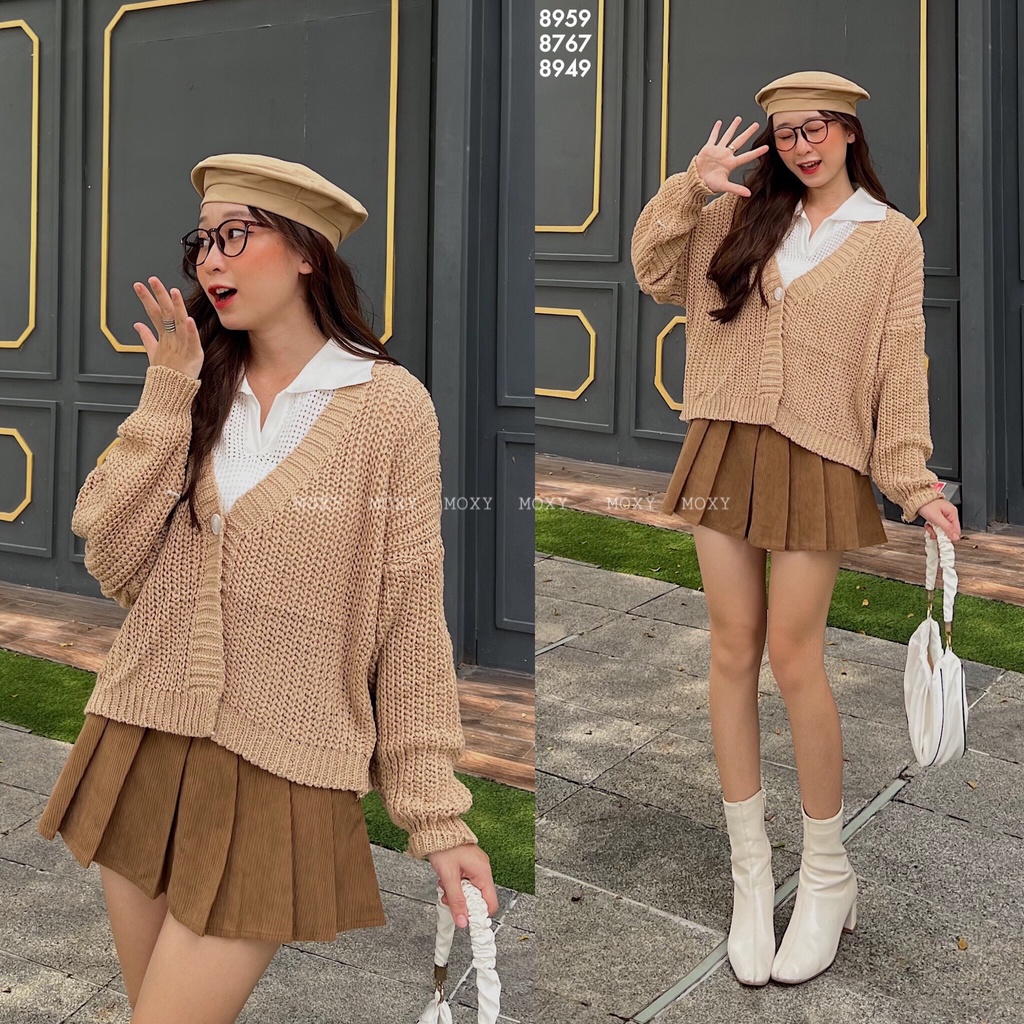 SP008959 - Áo len trơn 1 nút