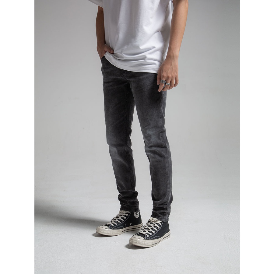 Quần Jeans The Denimaniac dáng ôm sát màu Dark Grey SS23 - 819 Skinny Fit