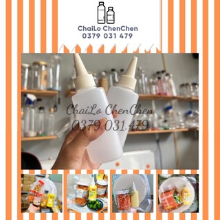 Set 100 chai nhựa mềm đầu nhọn 50ml, 100ml, 200ml
