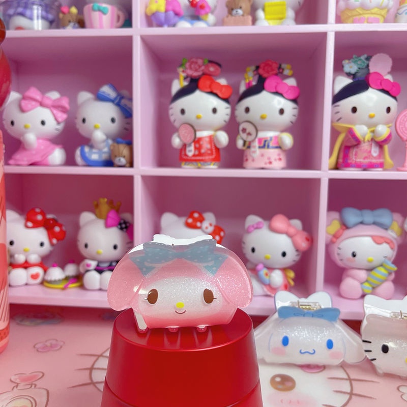 SANRIO Kẹp Tóc Hình Cá Mập Tai To Bằng Acrylic Dễ Thương Cho Nữ