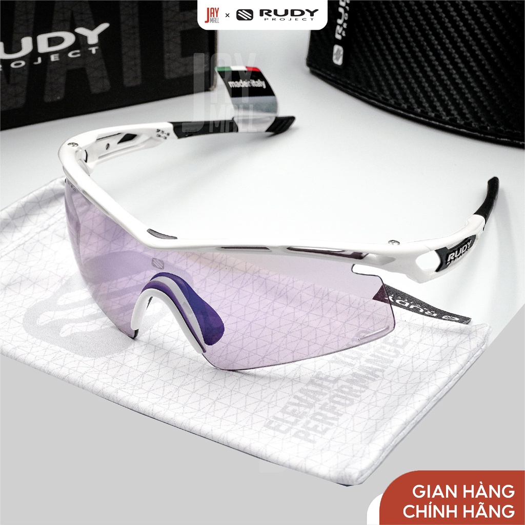 (CHÍNH HÃNG) Kính thể thao Rudy Project TRALYX+ SLIM WHITE GLOSS IMPACTX - Đổi Màu Khi Ra Nắng