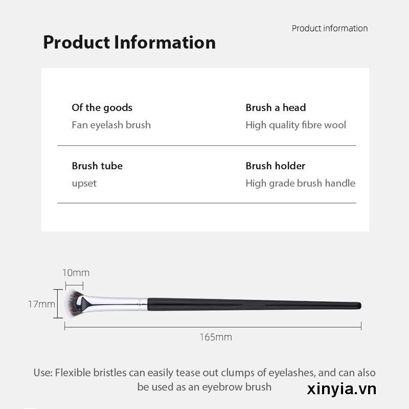 Cọ Trang Điểm Đầu Phẳng Hình Quạt Đánh Phấn Mắt / Lông Mày Làm Sáng Da