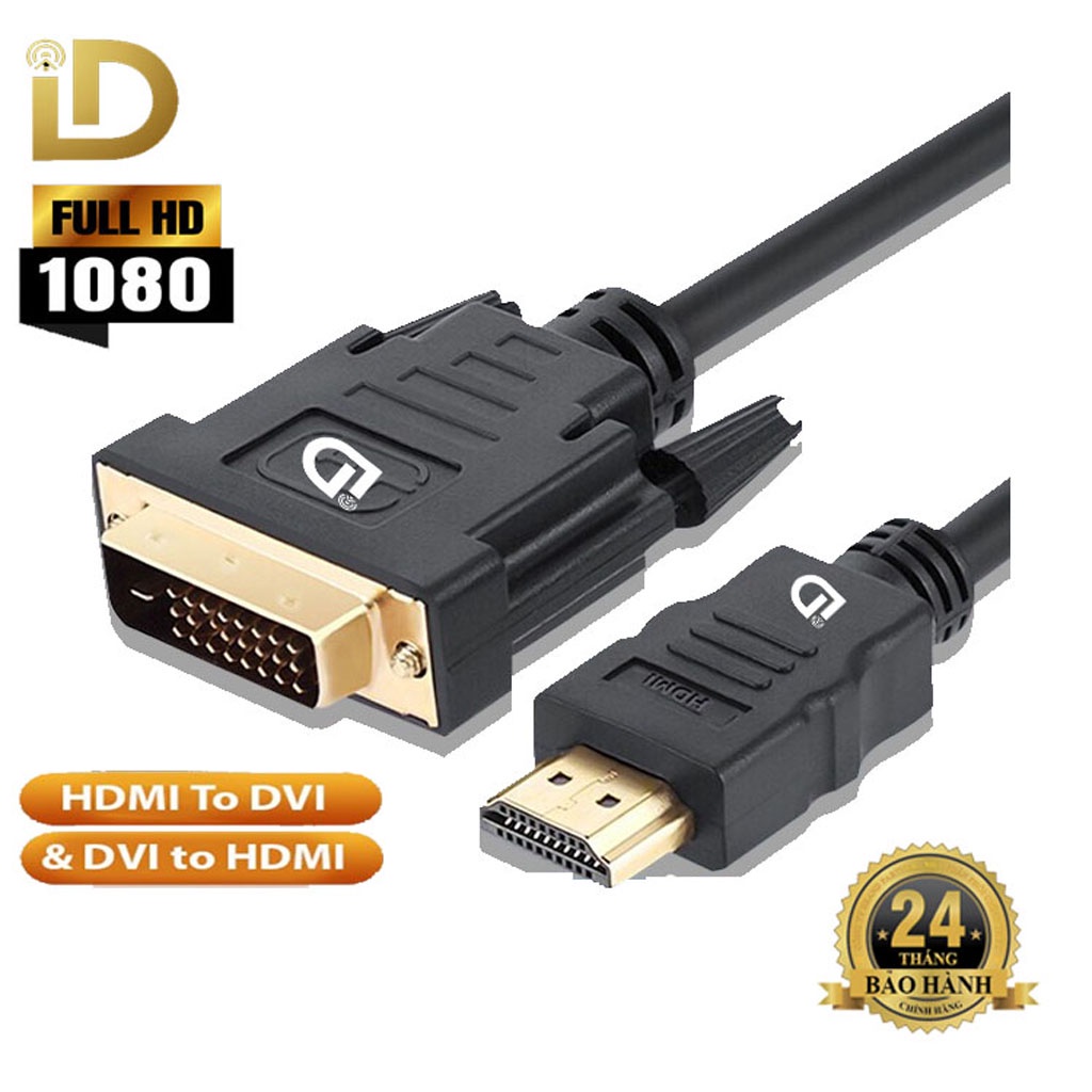 Dây DVI To HDMI Full HD Dài 1.5M - 20M ID Tech H2D101- BH 24T Chính ...