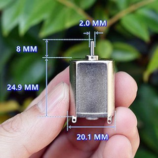 Set 2 động cơ chổi than từ tính dc 12v 18v 24v micro 130 5500rpm-11200rpm