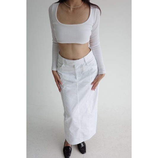 Chân váy dài Slit Long Skirt Tekda
