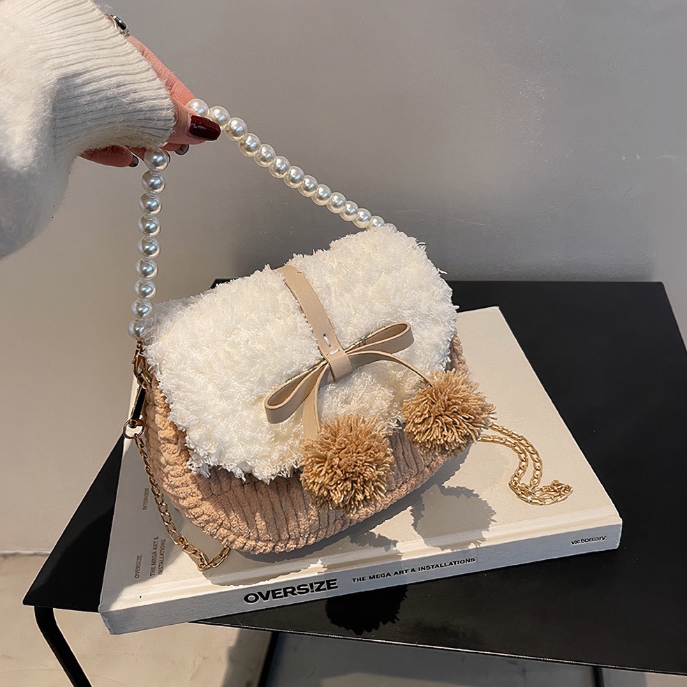 Túi handmade tự đan, túi đeo chéo mini thắt nơ da xinh xắn dễ thương - Có video hướng dẫn DIY803