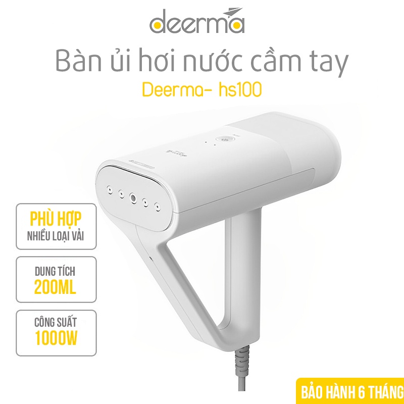 Bàn Là Hơi Nước Bàn Ủi Hơi Nước Xiaomi Deerma Hs100 Ủi Ngang Ủi Đứng Bàn Là Hơi Nước Phù Hợp Mọi Loại Vải