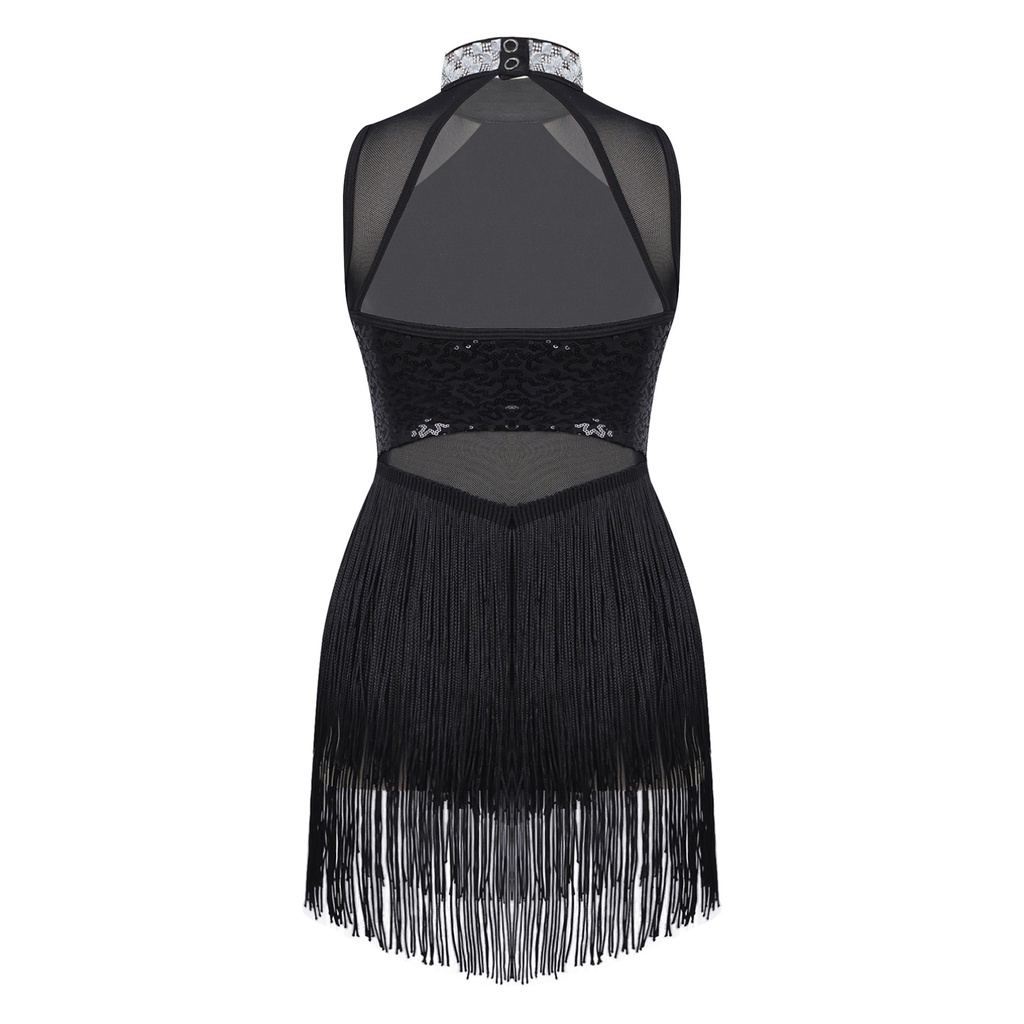 Trang Phục Múa Ba Lê Phối Tua Rua Đính Đá Lấp Lánh Sành Điệu Cho Bé Gái