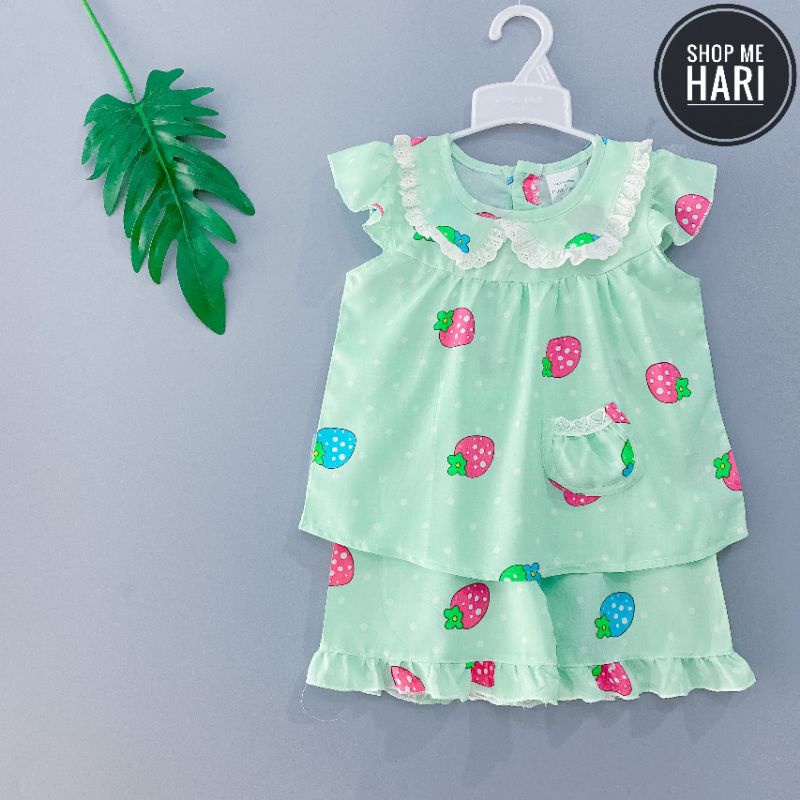 Bộ tole đùi cổ sen bé gái