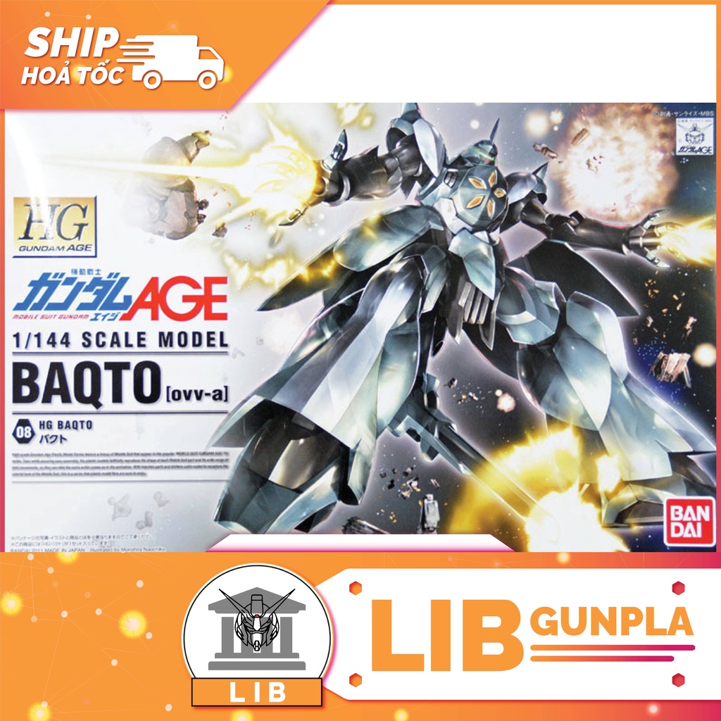 Mô hình lắp ráp Gundam HG AGE 1/144 Baqto