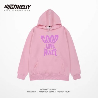 Áo nỉ hoddie Nelly lót lông phong cách unisex mẫu mới năm 2022
