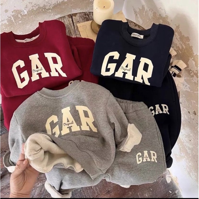 Bộ nỉ gap bé trai 8-20kg