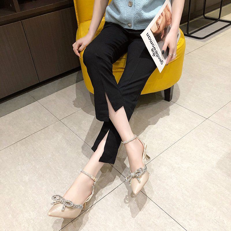 Sandal Cao Gót Đính Đá Phong Cách Thời Trang Mùa Hè Mới 2022 WGD8
