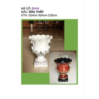Bình cắm hoa composite cúp số 25 cao 32cm 💯bao bể vỡ💯