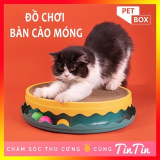 Đồ Chơi Bàn Cào Móng Hình Tròn Cho Mèo - Ổ Nằm Cho Mèo #Tintin Pet Store