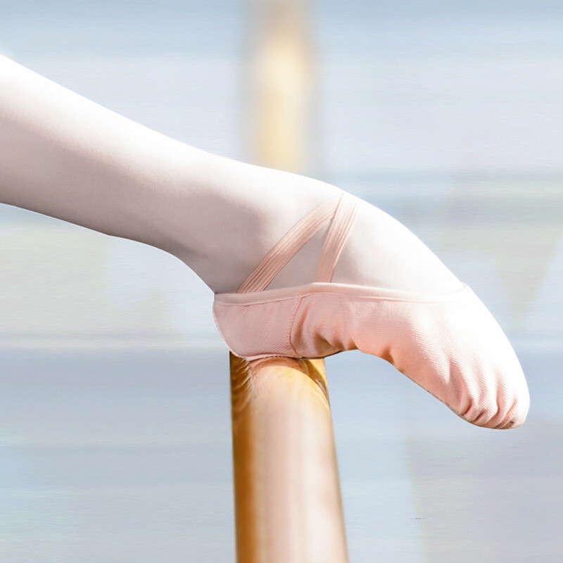 Giày Múa Ba Lê Đế Mềm Phối Ren Thời Trang Mùa Đông Cho Nữ