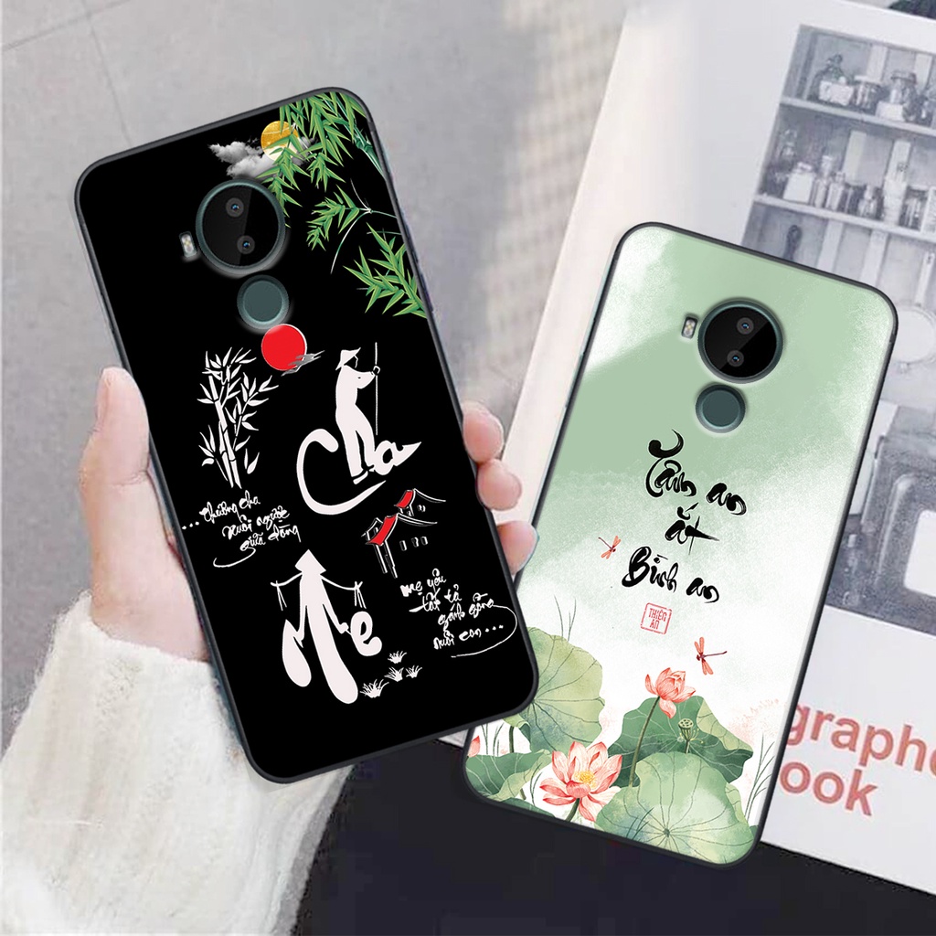 Ốp lưng  NOKIA C30 thư pháp phong cảnh , chữ an nhiên -ỐP GIÁ RẺ- CHẤT LƯỢNG