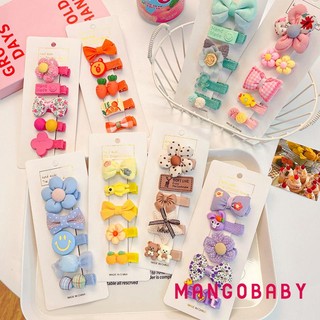 Mgg-baby Bé Gái Cá Sấu Kẹp Tóc Dễ Thương 5 Chiếc Cung Hoa Barrettes Cho Trẻ Em Tập Đi Đuôi Ngựa Pigtail Dụng Cụ Tạo Kiểu Tóc