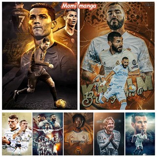 Poster cầu thủ bóng đá real madrid dán tường cực đẹp, poster bóng đá ms: 111