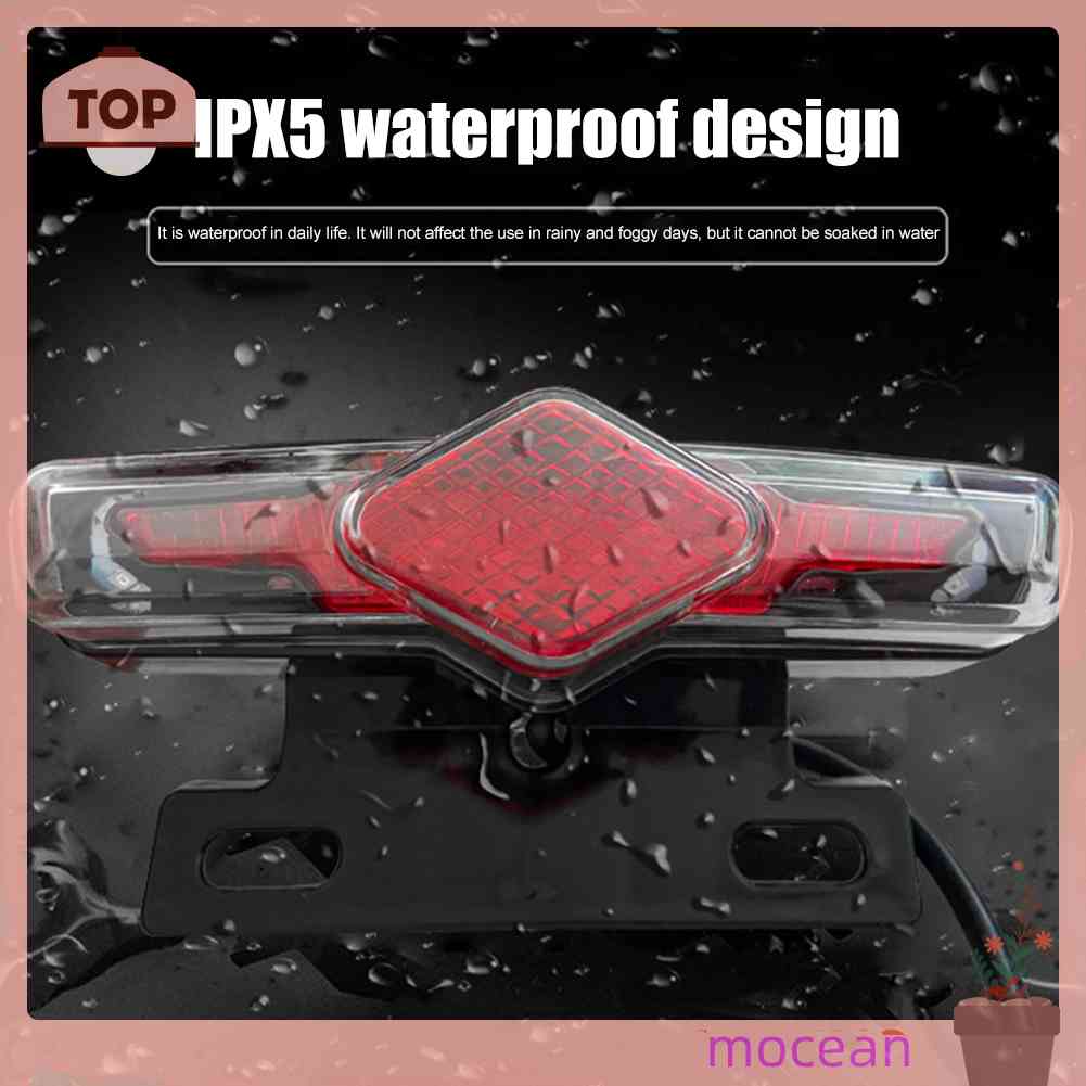 Đèn LED Xi Nhan 36-60V Chống Thấm Nước Gắn Đuôi Xe Đạp Điện