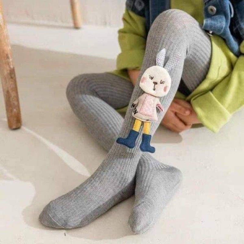 Quần tất thỏ liền bàn ấm áp cho bé