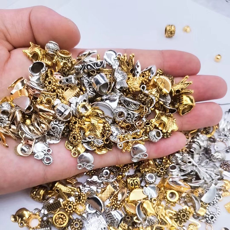 Túi 20g Hạt Kim Loại Nhỏ Tự Làm Mặt Vòng cổ Vòng Tay Phong Cách Retro