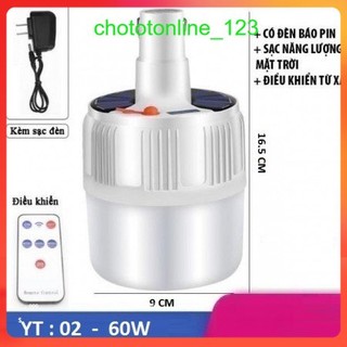 Đèn Led Tích Điện 60w Yt-02 Mini Có Remote