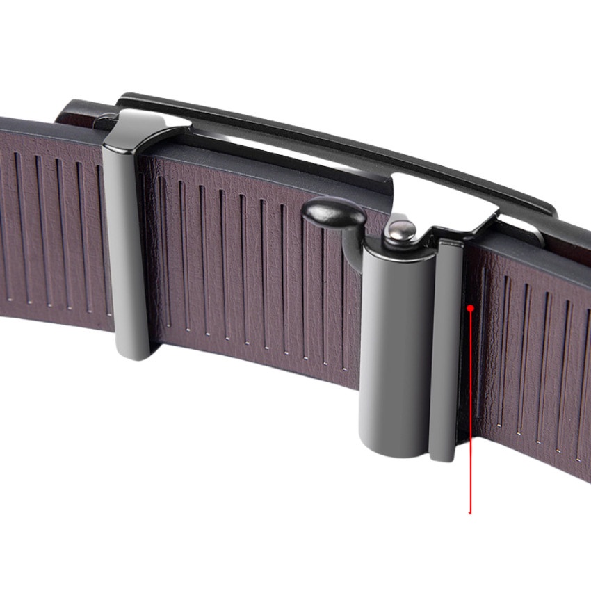 Thắt lưng nam cao cấp boersgvt polo, dây nịt nam da thời trang khóa tự động