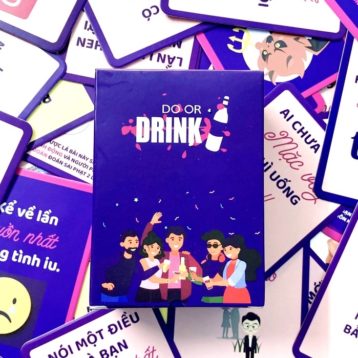 Bộ bài drinking game cho bạn bè board game vui vẻ cho buổi đi chơi họp lớp
