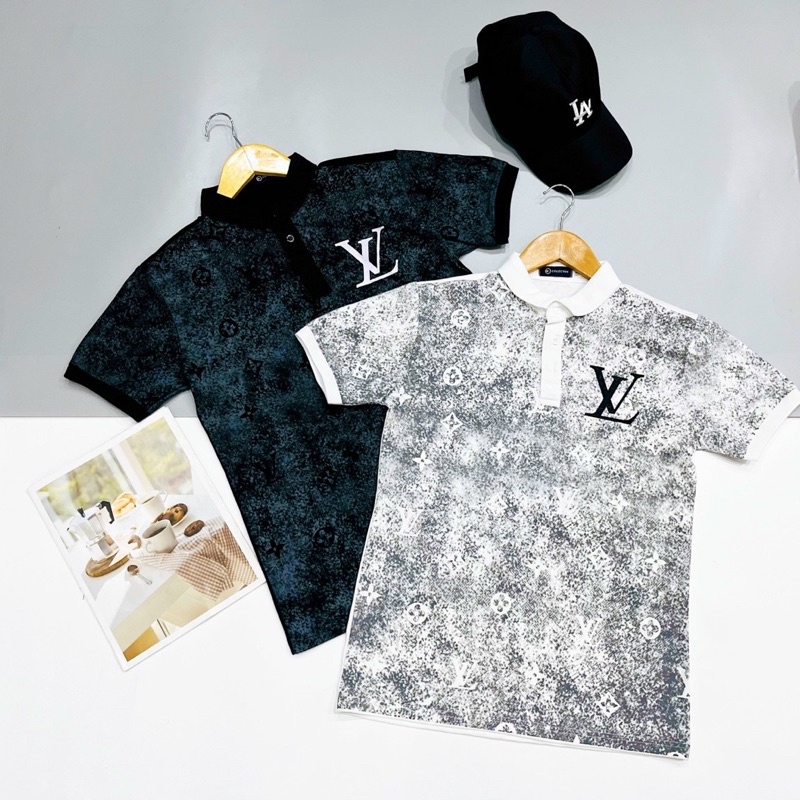 Áo polo nam, áo thun nam cổ trụ phối in hình form dáng chuẩn chất vải thun lạnh cotton thoáng mát
