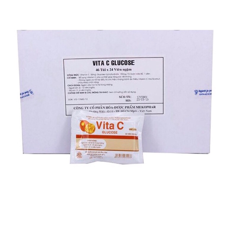 ✅ Kẹo Vitamin C tăng đề kháng bịch 24 viên