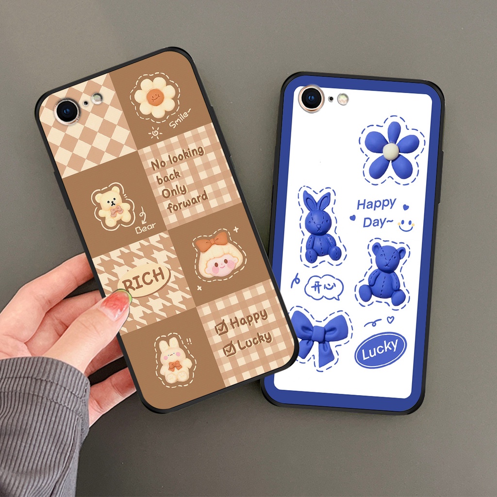 Ốp lưng iphone 6/6s - 6plus/6splus - 7/7plus - 8/8plus in hình gấu thỏ,gấu kẹo sweet 3D cute dễ thương.