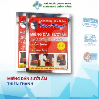 Miếng dán giữ nhiệt Thiên Thanh, miếng dán sưởi ấm Thiên Thanh
