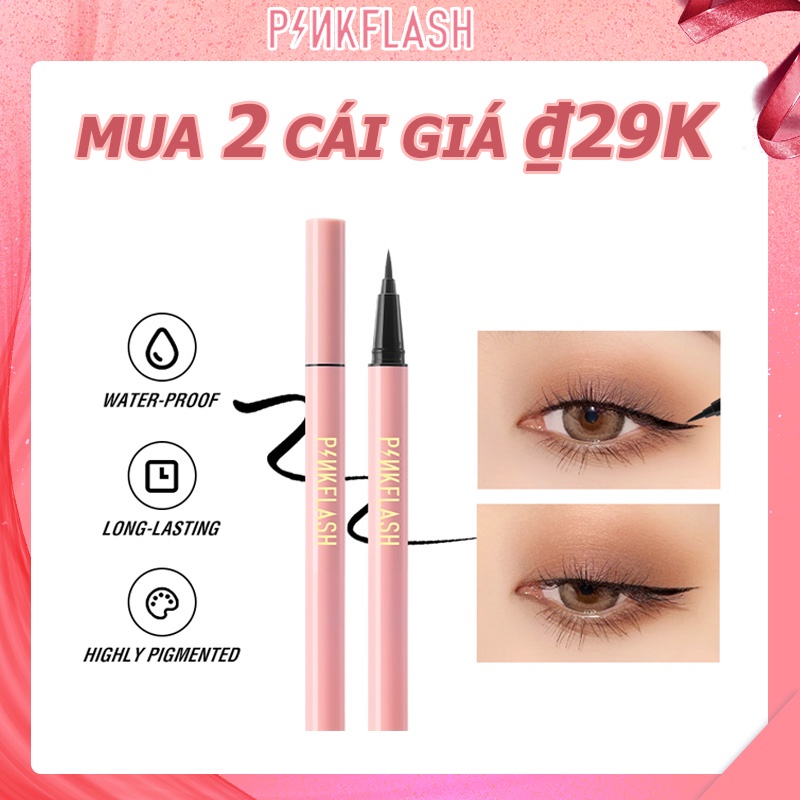 Bút Kẻ Mắt Màu Đen Làm Đều Màu Da Lâu Trôi Không Thấm Nước PINKFLASH Ohmyrine