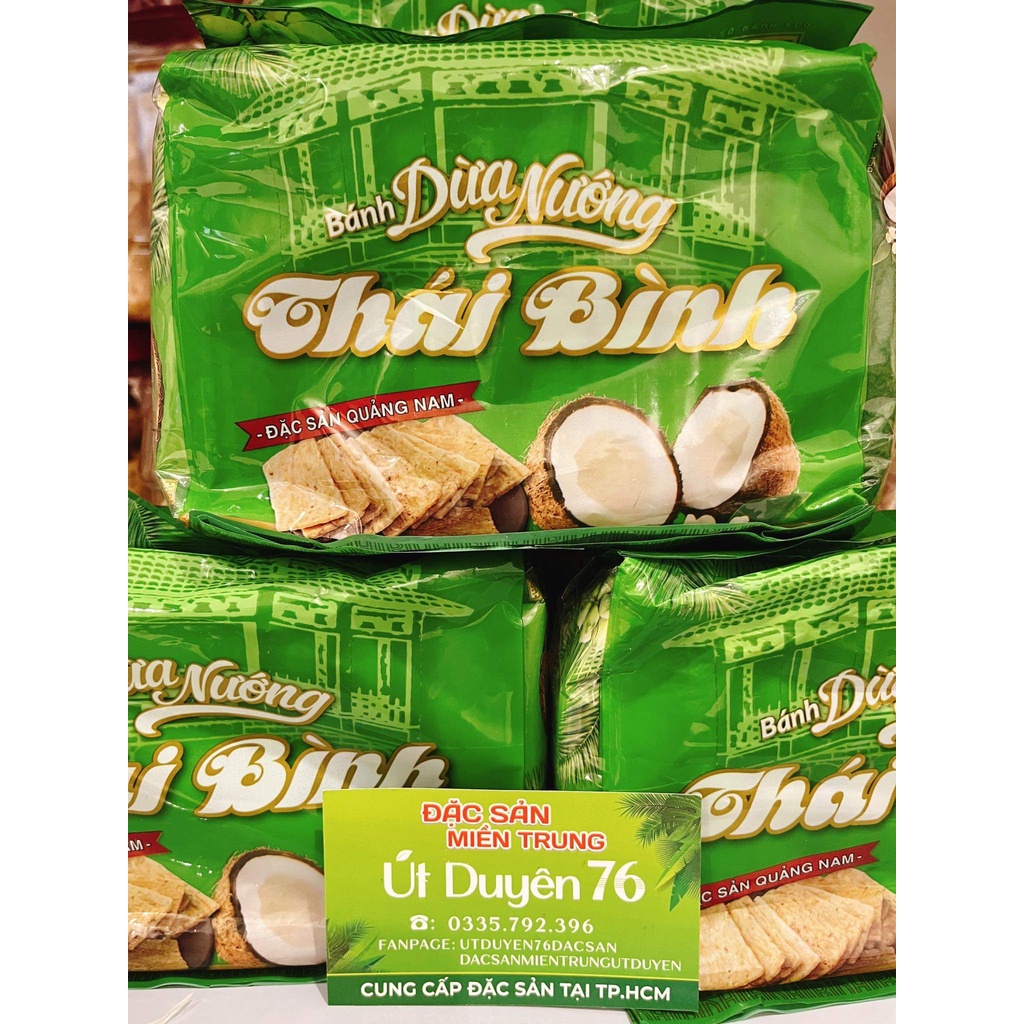 Bánh Dừa Nướng Đặc Sản Quảng Nam Vị Dừa Thơm Ngon, Béo Ngọt Thanh Bịch 12 Gói Nhỏ -  Tiệm Út Duyên 76 Đặc sản