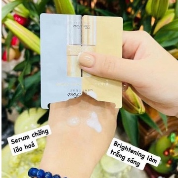 Huyết thanh dưỡng trắng chống lão hóa Ohui The First Brightening Dual Serum